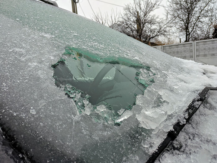 Thickness Of Ice On My Windshield In Romania