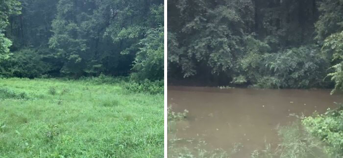 My Backyard After 2 Inches Of Rain Fell In 5 Hours One Week Ago