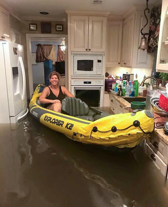 When You Are Flooded, And Don't Wanna Get Electrocuted, But Hopeful