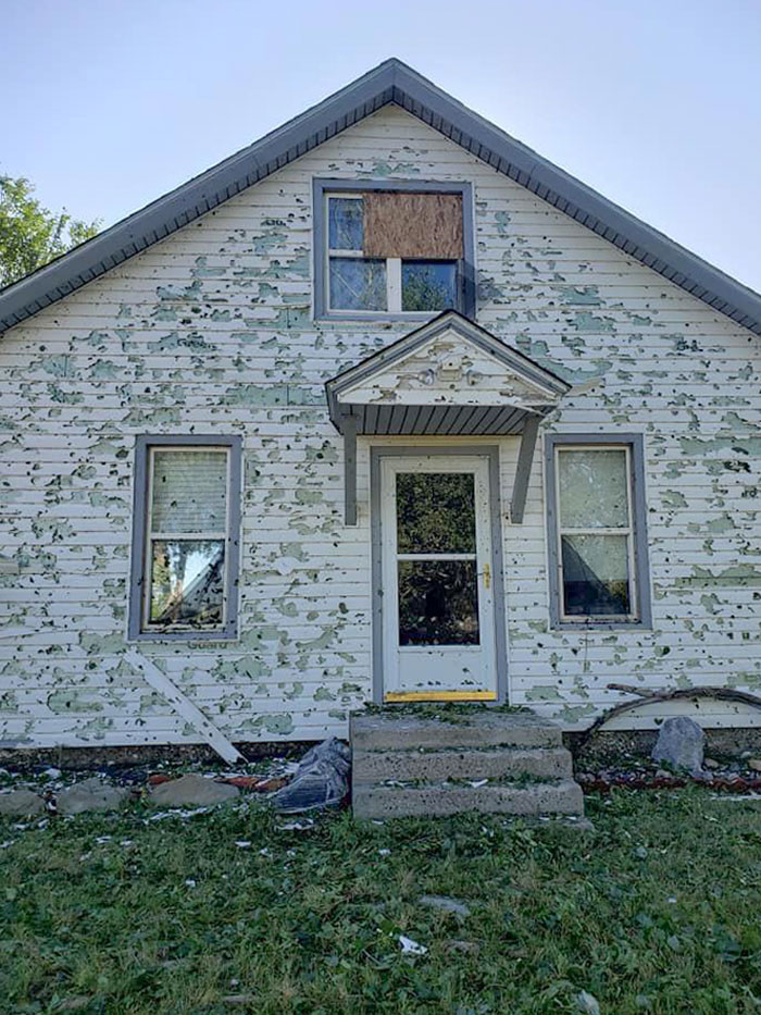 There Was A Hailstorm At My Cousin's House, They Have No Power So They Can’t Vacuum Up The Broken Glass In Their House Yet