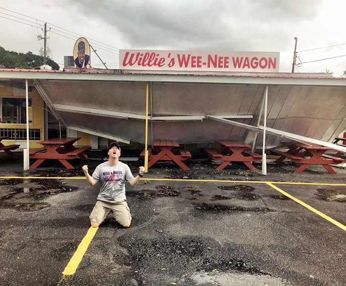 Our Beloved Hotdog Stand Got Damaged During Hurricane Irma