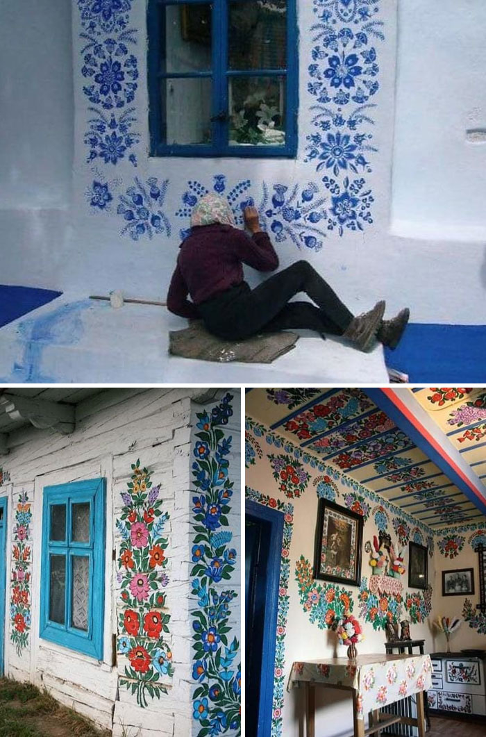 Increíble obra de arte de una anciana de 93 años, Agnes Kasparkova, de Louka (Chequia)