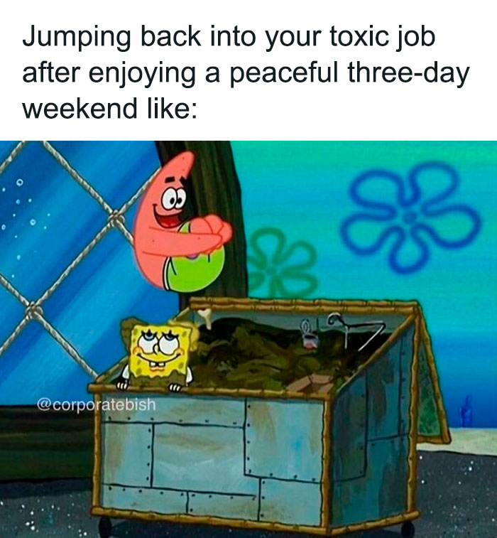 I Am Ready For The Abuse
inspo @_deletemyboss
.
#corporatelife #corporatememes #bish #corporatebish #memesdaily #officememes #workmemes #worklife #memes #corporatemillennial #workjokes #officejokes #workhumor #workfromhomememes #workplacememes #corporatehumor #officelife #millennial #millennialmemes #millennials #workplacememes #weekend #weekendvibes #weekendmood #holidayweekend #memorialday #memorialdayweekend #weekendmemes #happyweekend #threedayweekend #toxicjob