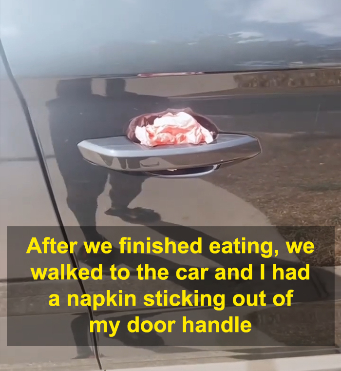 Woman Says She Ended Up In The Hospital Because She Removed A Napkin From Her Car, Creates A Video To Warn Others