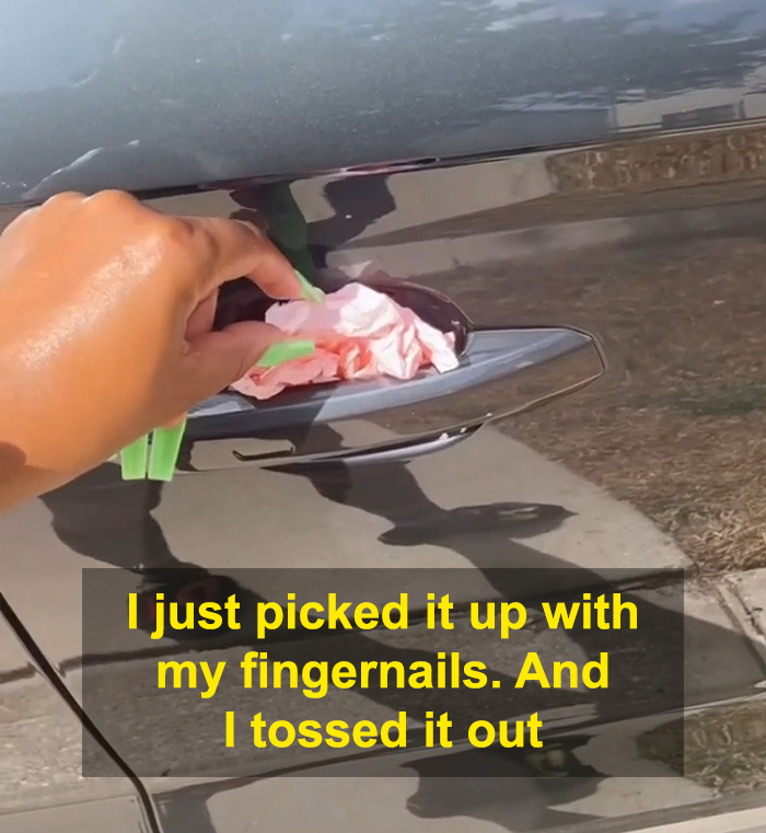 Woman Says She Ended Up In The Hospital Because She Removed A Napkin From Her Car, Creates A Video To Warn Others