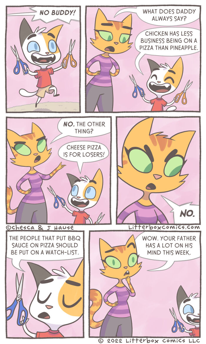 I Draw My Family As Cats In These 30+ Mom Comics
