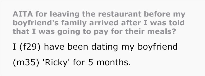 Woman Slammed For Walking Out On Boyfriend And His Parents After She Refused To Finance Their Restaurant Meals