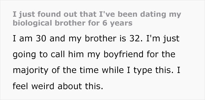 30 Y.O. Woman Takes DNA Test For Fun Only To Discover Her Long-Term Boyfriend Is Her Full Sibling