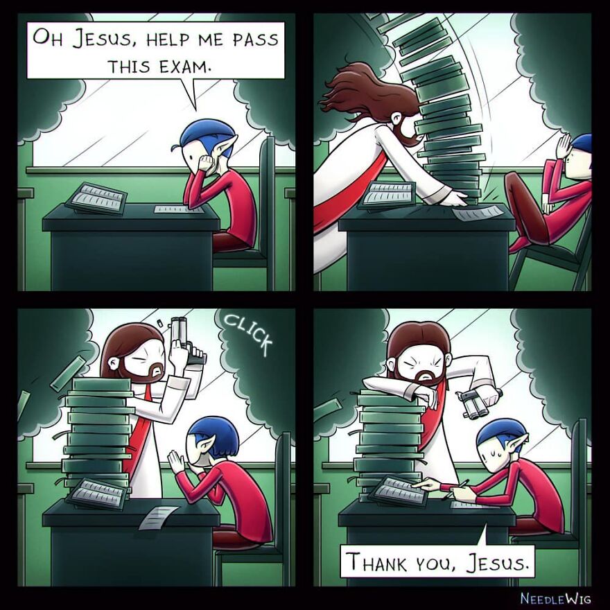 Artist Makes Dark Humor Comics That Explore The Most Cursed Desires (49 New Pics)