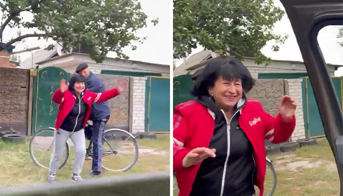 Ukrainian Soldier Embraces His Mother After Liberating Her Town From Russian Occupation