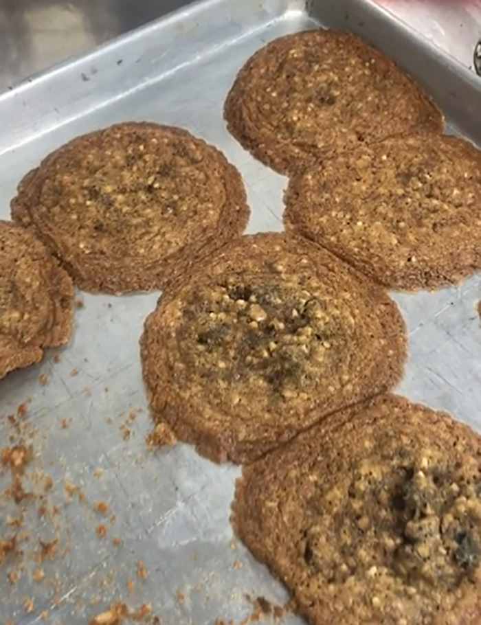Toffee Raisin Cookies. Somehow Simultaneously Over And Underbaked. Truly Half-Baked