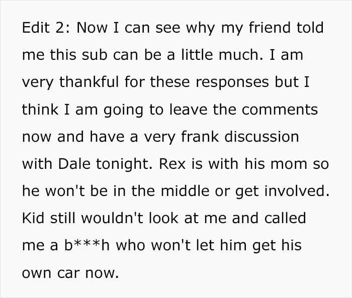 Woman's 16-Year-Old Stepson Steals Her Car, She Then Calls Off Her Engagement To His Dad Woman's 16-Year-Old Stepson Steals Her Car, She Then Calls Off Her Engagement To His Dad