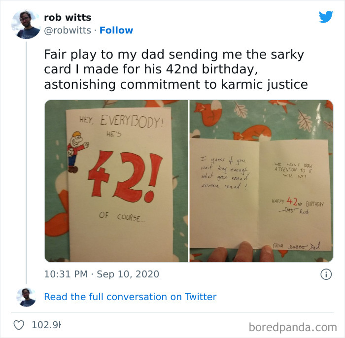 Dad Waits 28 Years To Return Birthday Card To Son