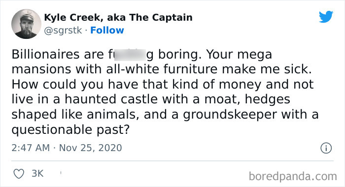 Billionaires Are Boring