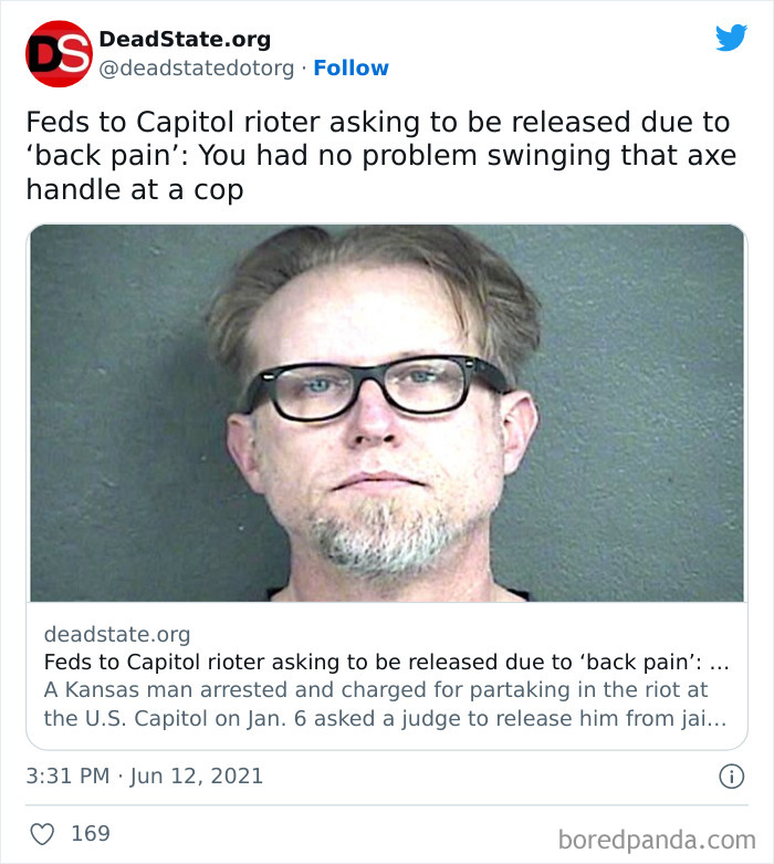 Rioter Asking To Be Released Due To ‘Back Pain’