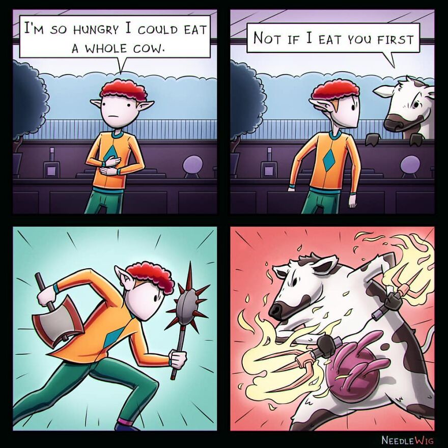 Artist Makes Dark Humor Comics That Explore The Most Cursed Desires (49 New Pics)