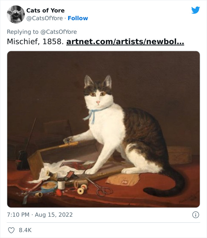 Cats Ruining Stuff Isn&rsquo;t Only A Modern Struggle As It Is Shown In These 24 Pics Through History, Shared By Folks Online