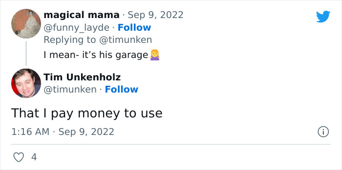 Landlord Is Upset That Tenant Keeps A Spare Tire In His Garage Landlord Is Upset That Tenant Keeps A Spare Tire In His Garage