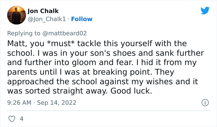 Father Is Upset As His Son Comes Home From School With Marks On His Hand Recording Times He Was Bullied Over 2 Days