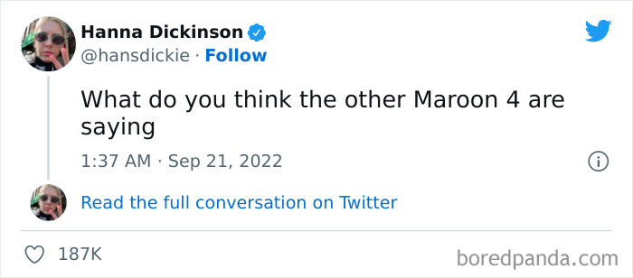 Tweet joke about Adam Levine's alleged DMs asks what the other Maroon 4 members are saying.