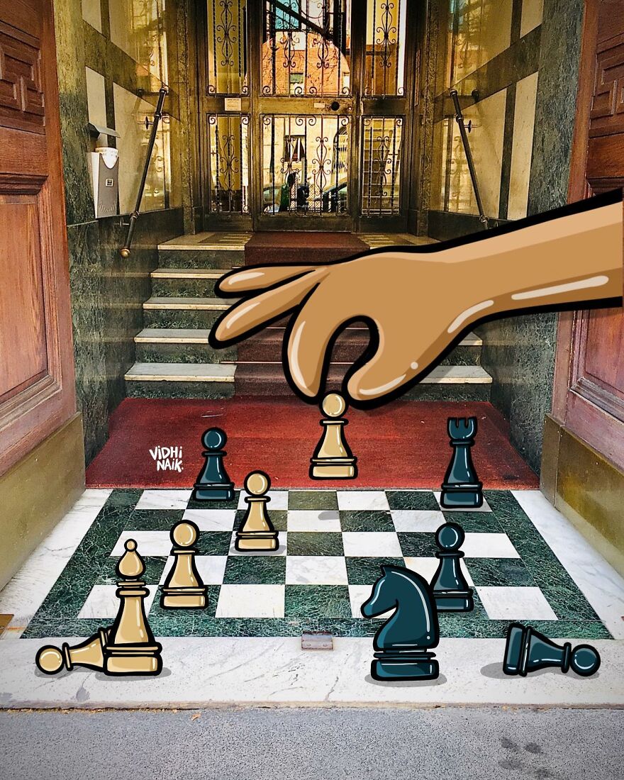 Artist Inserts Drawings Into Real World Situations And The Result Is Very Cute (42 Pics)