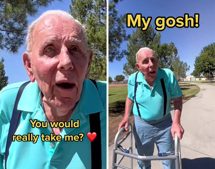 Young Man Asks 100-Year-Old Veteran To Go To Disneyland With Him
