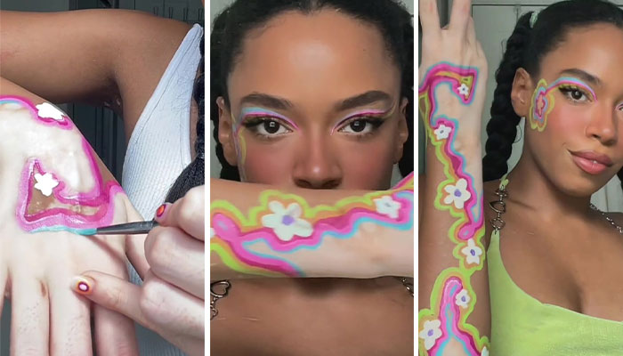 Woman Matches The Color Of The Paint She Outlines Her Vitiligo Spots With To Her Outfits, And People Can’t Get Enough Woman Matches The Color Of The Paint She Outlines Her Vitiligo Spots With To Her Outfits, And People Can’t Get Enough