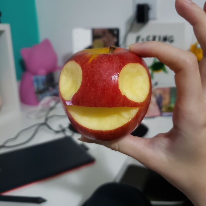 Hat To Cut Out Some Parts And It Ended Up With A Smily Face :)