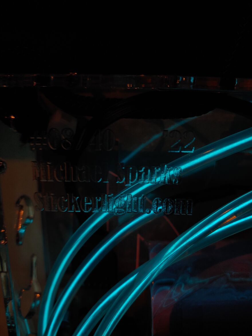 Electroluminescent Ukrainian Tryzub Electroluminescent Ukrainian Tryzub