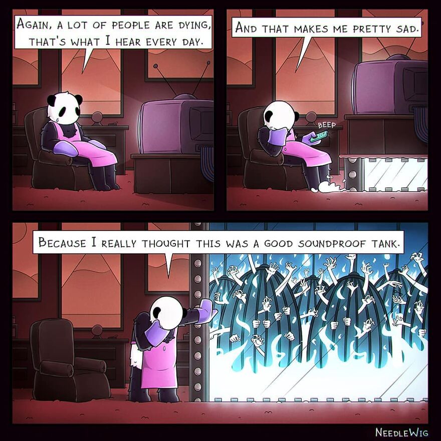 Artist Makes Dark Humor Comics That Explore The Most Cursed Desires (49 New Pics)