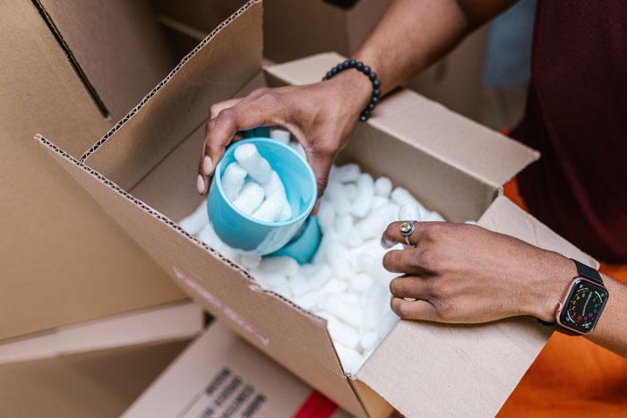 Styrofoam in the box