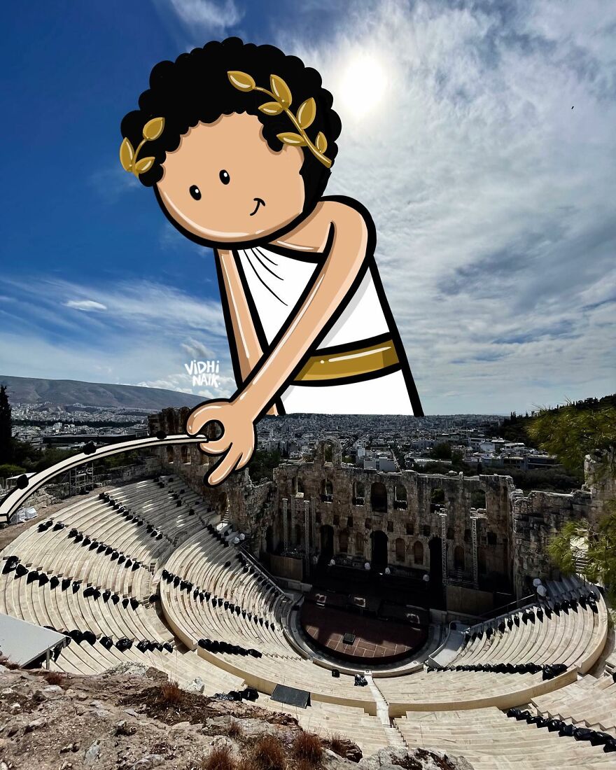 Artist Inserts Drawings Into Real World Situations And The Result Is Very Cute (42 Pics)