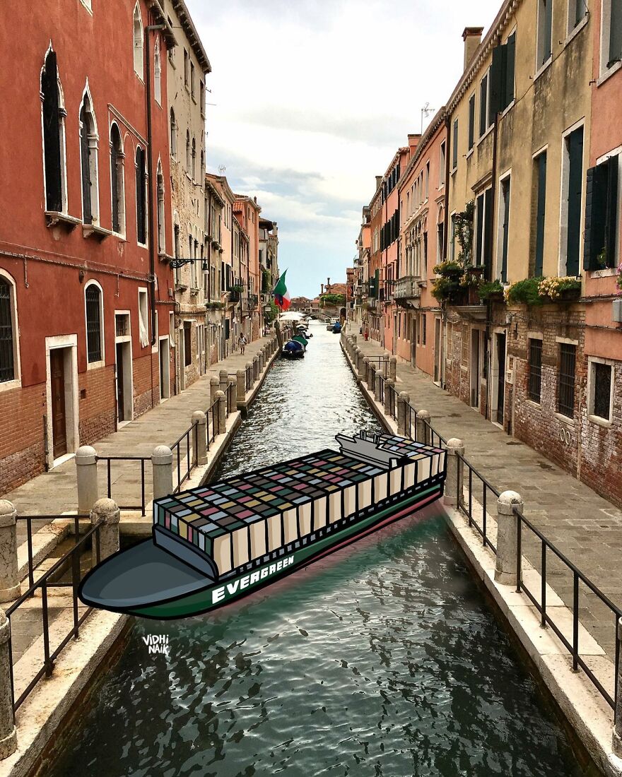 Artist Inserts Drawings Into Real World Situations And The Result Is Very Cute (42 Pics)