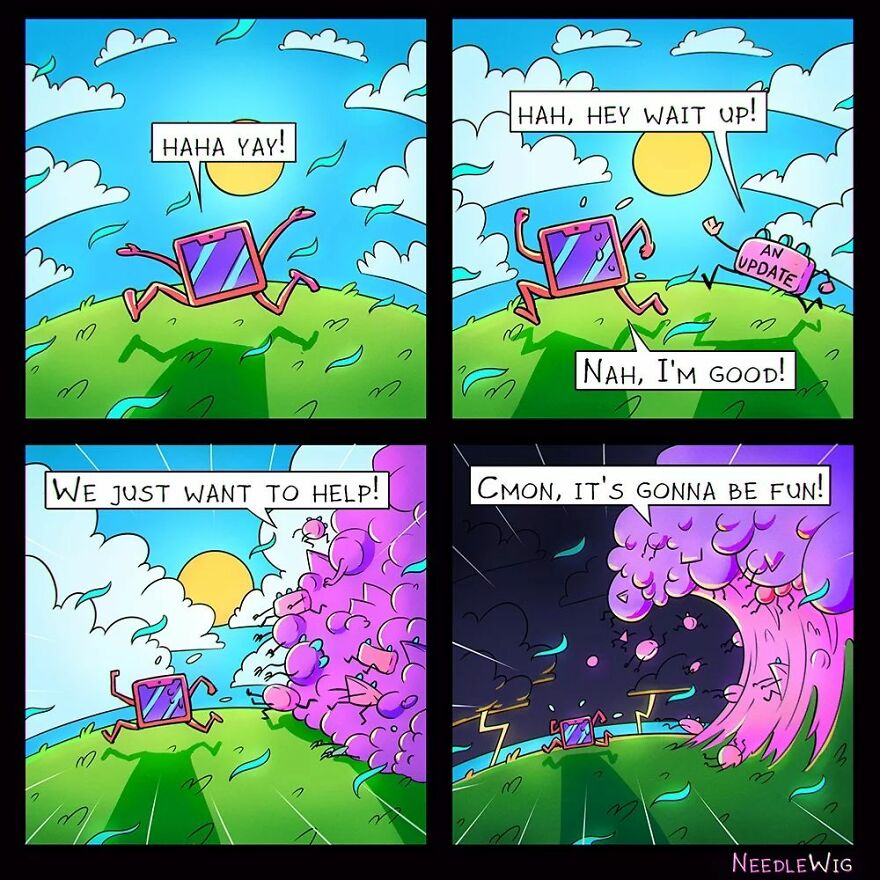 Artist Makes Dark Humor Comics That Explore The Most Cursed Desires (49 New Pics)