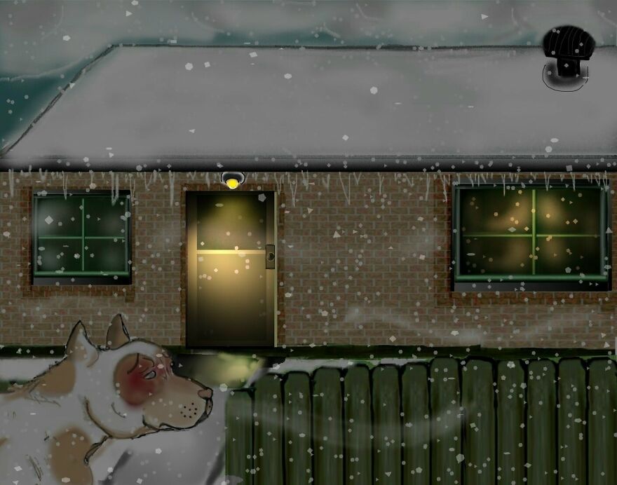 My Animal Comic Introducing A Pitbull Character Named "King", Part 1 (9 Pics)