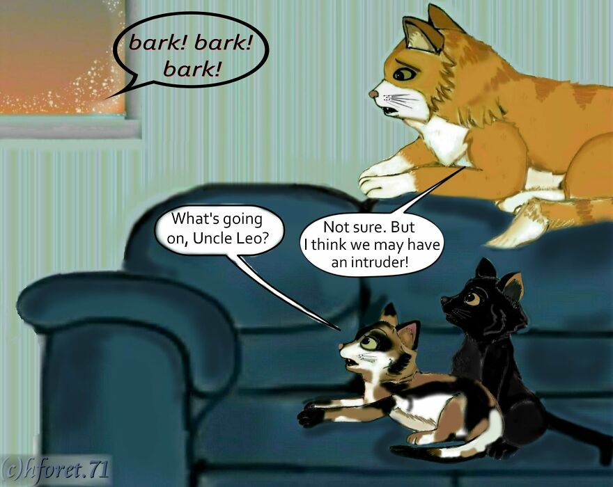 My Animal Comic Introducing A Pitbull Character Named "King", Part 1 (9 Pics)