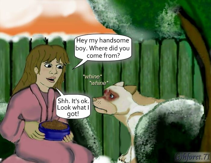 My Animal Comic Introducing A Pitbull Character Named &ldquo;King&rdquo;, Part 2 (8 Pics)