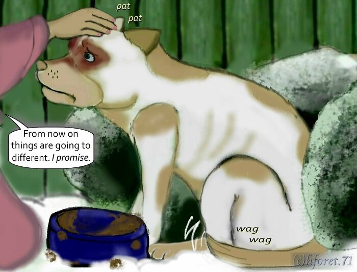 My Animal Comic Introducing A Pitbull Character Named &ldquo;King&rdquo;, Part 2 (8 Pics)