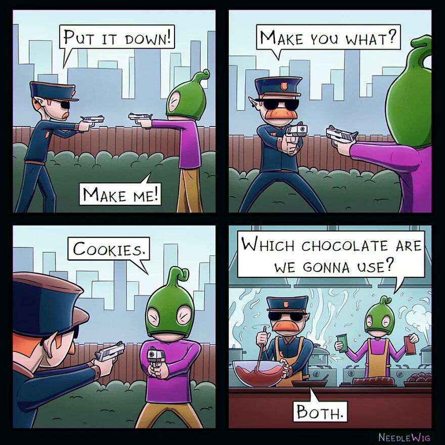 Artist Makes Dark Humor Comics That Explore The Most Cursed Desires (49 New Pics)