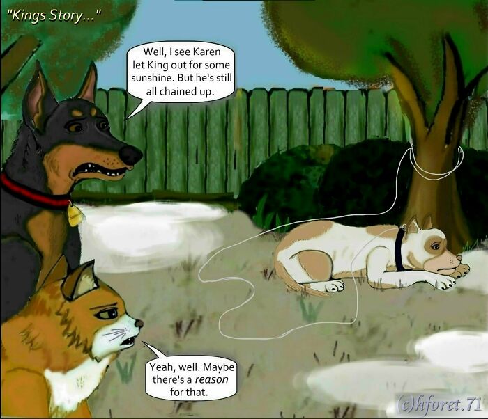 My Animal Comic Introducing A Pitbull Character Named “King”, Part 4 (12 Pics) My Animal Comic Introducing A Pitbull Character Named “King”, Part 4 (12 Pics)