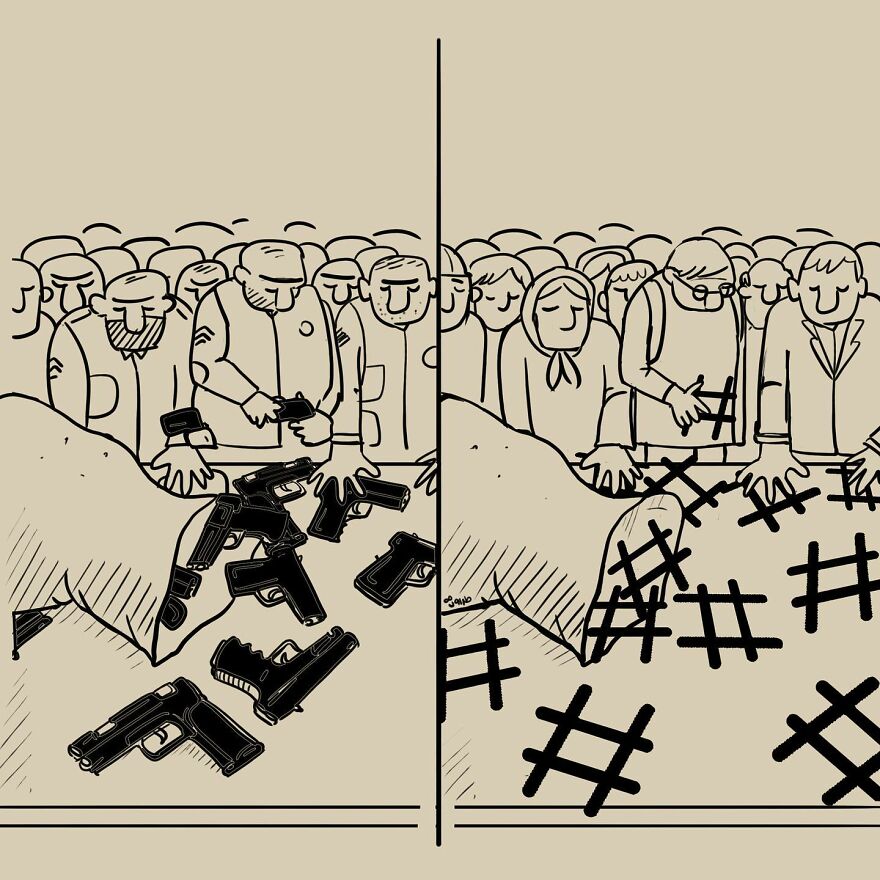 Iranian Artist Criticizes Modern Society With Thought-Provoking Illustrations (53 Pics)