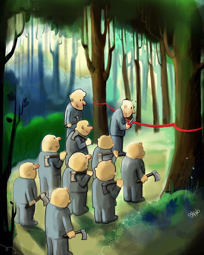 Artist Reveals What’s Wrong With Our Modern Society In These 30 Satirical Illustrations