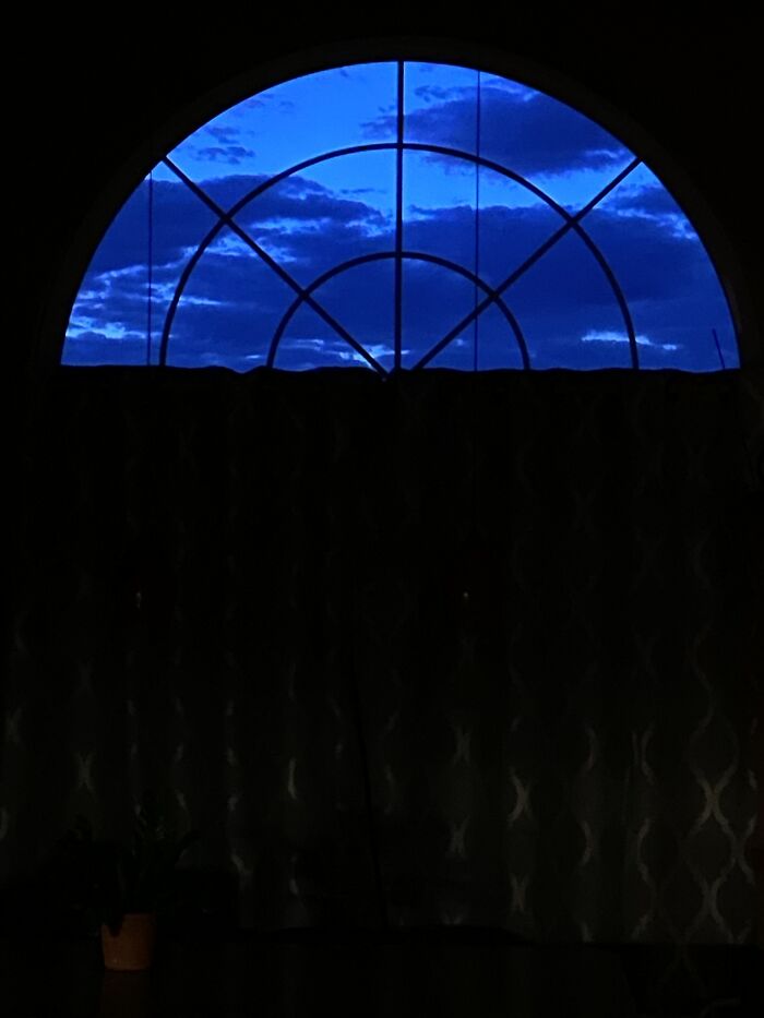 The Clouds This Morning (It’s A Little More Blue On Camera Than Irl)