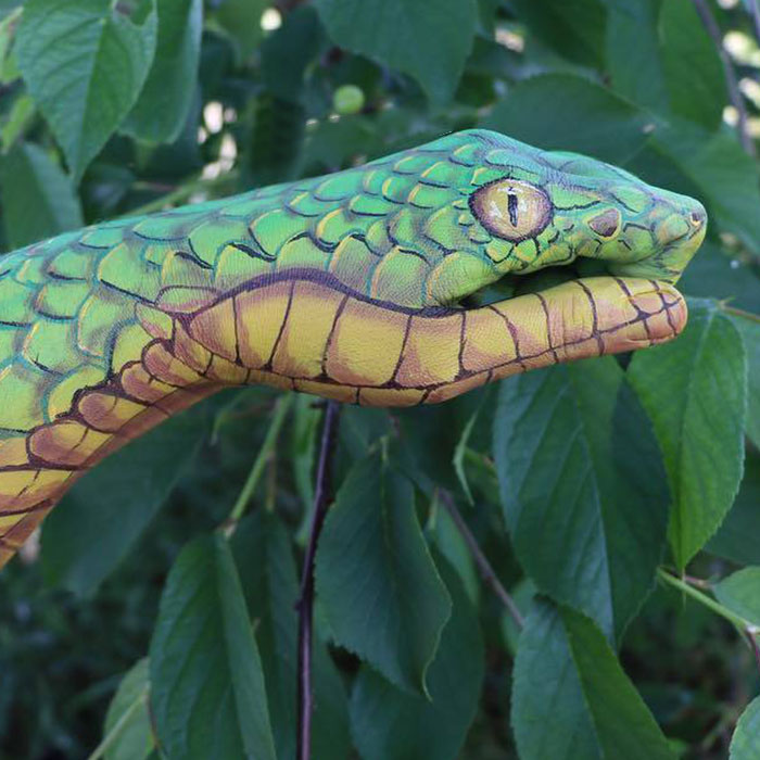 I Paint Realistic Art On My Body To Find Happiness Aside From Being In A Wheelchair, And Here Are 30 Of My Best Works