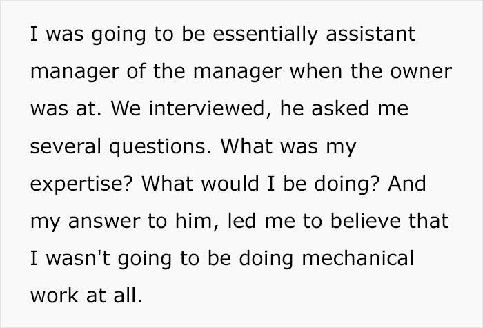 Auto Repair Shop Mechanic Shares How He Lasted Just 4 Hours At A New Job Because Of How Unethical The Manager's Business Practices Were