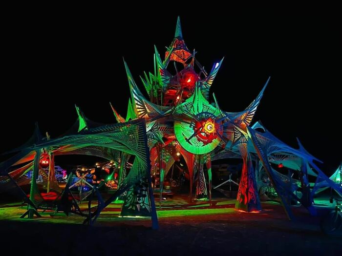 Handmade building in the desert 