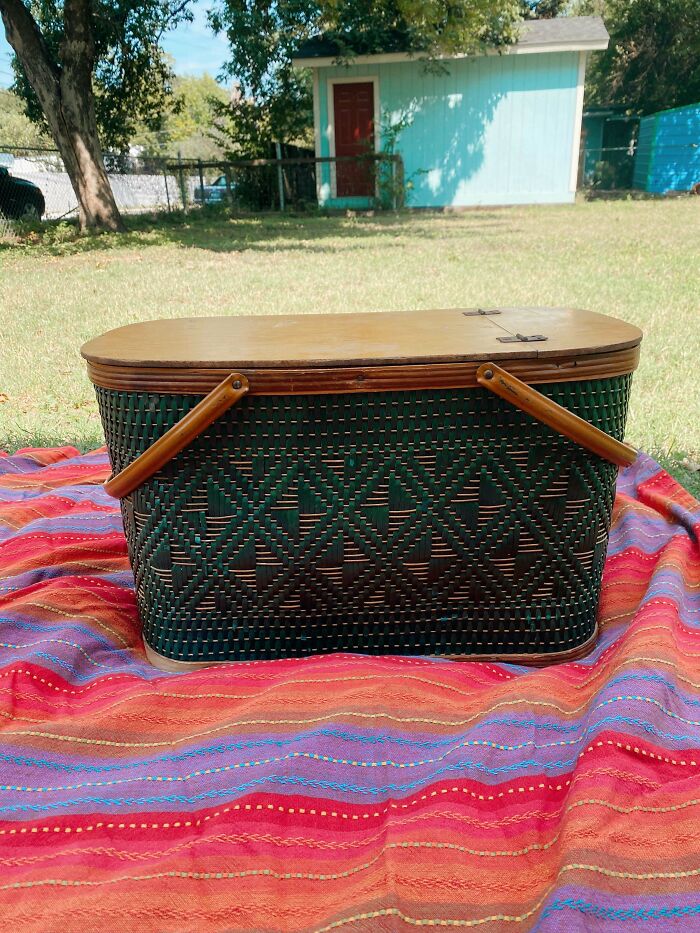 Cesta de picnic de los años 40