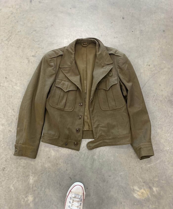 Chaqueta Ike de 1945, usada en la 2ª Guerra mundial