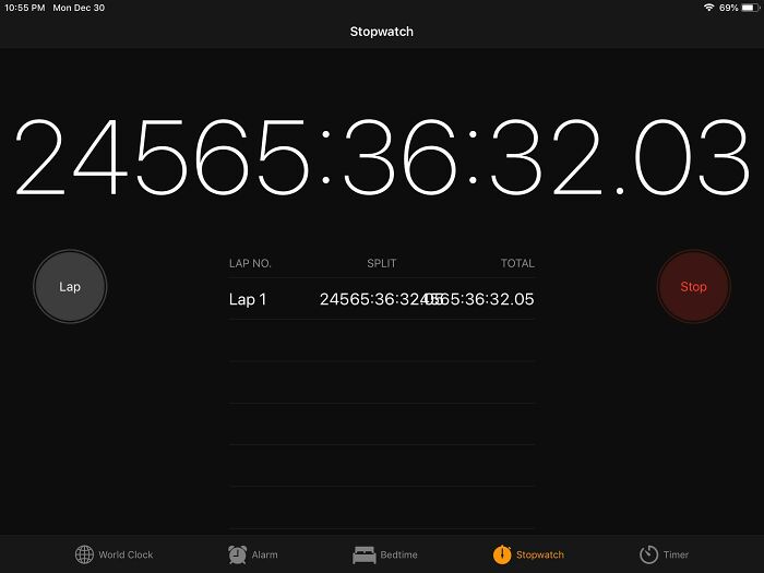 I’ve Had This Apple Stopwatch Running For Almost 3 Years