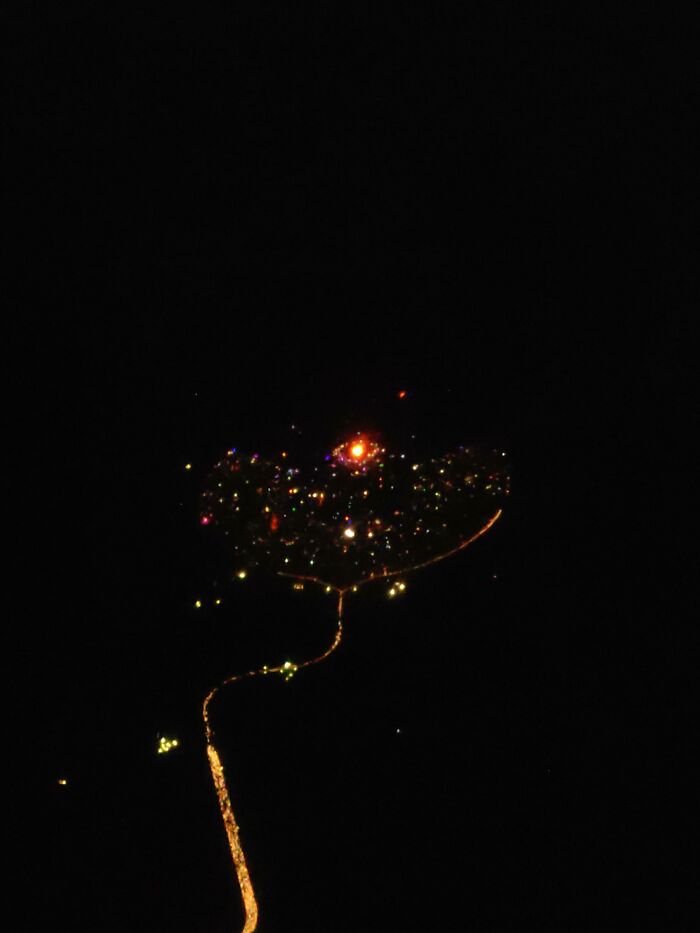 I Flew Over Burning Man Last Night